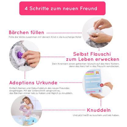Kuscheltier Wanda Waschbär Stofftier Plüschtier